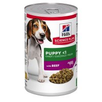 HILL'S Science Plan Puppy , XS-XL, Vită, conservă hrană umedă câini junior, (în aspic), 370g - 2