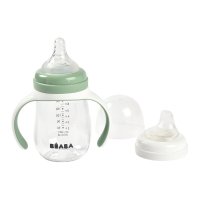 Biberon Beaba 2 in 1 din Tritan 210 ml Sage Green - 5