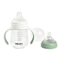 Biberon Beaba 2 in 1 din Tritan 210 ml Sage Green - 1