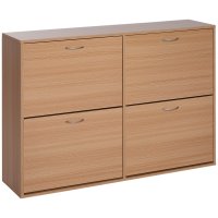 HOMCOM Dulap pentru Pantofi cu Design Modern, Alb, Ideal pentru Hol | Aosom Romania - 1