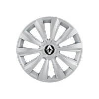 Set 4 capace roti 15 inchi (R15) Delta Gri, Compatibile cu Renault - 1