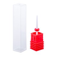 Capat de freza ceramic pentru cuticula rosu 27f - Brand de top - 1