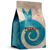 PETKULT Probiotic Care Sensitive, Somon și Curcan, hrană uscată fără cereale pisici, sistem digestiv, 400g - 2