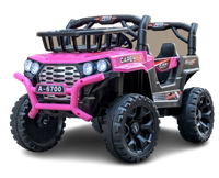 Masina electrica pentru copii Kinderauto CAPE-X 4x4, 100W, 12V, telecomanda, scaun confortabil, roz - 1