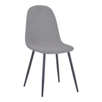 Scaun Bella Gri/Negru - Eleganță și Confort pentru Dining - 1