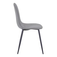 Scaun Bella Gri/Negru - Eleganță și Confort pentru Dining - 3