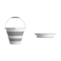 Set de baita 5 in 1 Premium pentru bebelusi Little Mom Comfort  Care grey, Cadita pliabila cu termometru integrat, Hamac moale ergonomic si accesorii de imbaiere incluse - 1