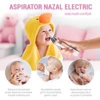 Aspirator nazal electric IMA Baby pentru bebelusi si copii silentios, 6 Trepte de Aspirare, Portabil, cu USB, 500mAh - 7