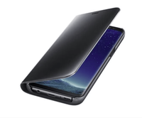 Husa Flip Cover Clear View pentru Samsung Galaxy S10, Neagra, cu Functie Stand - 3