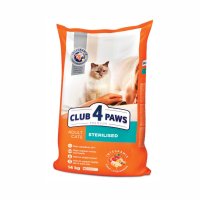 Hrana uscata premium pisici, Club 4 Paws Sterilised, Pui, 14 kg - 1