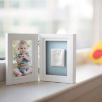 Rama Foto Dubla Pearhead pentru Amprente de Manuta sau Piciorus Alb - 1