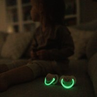 Set 2 suzete simetrice Babyono din silicon 18 luni+ cu maner fluorescent - 6
