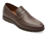 Mocasini Barbati BITE THE BULLET RM121 Maro din Piele Naturala - 1