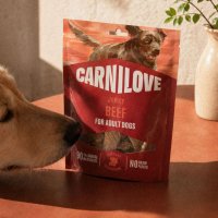 CARNILOVE Jerky cu Curcan si Iepure pentru Caini, Recompense Fara Cereale, XS-XL, 100 g - 3