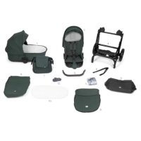 Carucior 2 in 1 Tutis Mio 3+ Turquoise 243 din piele, sezut reversibil, amortizoare duble, maner reglabil, accesorii incluse - 2