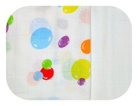 Set 2 scutece pentru bebelusi EgaKids, reutilizabile, cu fibra de bambus, dimensiune 70 x 80 cm, model Bubble Dots - 3