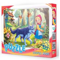 Puzzle 120 Piese Scufita Rosie - Distractie si Creativitate pentru Toti - 1