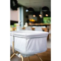 Patut balansoar Lionelo Malin Evo 3 in 1 pliabil pentru bebelusi 0-9 kg, ultra-usor, bej - 1