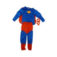 Costum Superman cu muschi, pelerina si masca - 1