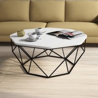 Masuta de Cafea Diamond - Alb - 1