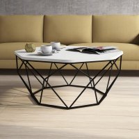 Masuta de Cafea Diamond - Alb - 2
