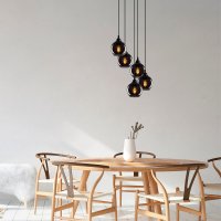 Lustra Smoked Gri 50x50x114 cm - 1