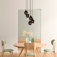 Lustra Smoked Gri 50x50x114 cm - 3