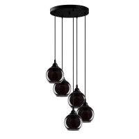 Lustra Smoked Gri 50x50x114 cm - 4