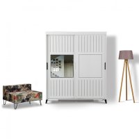 Dulap Pasific Home Fuga - 150 Parlak Beyaz Dolap - 1