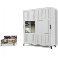 Dulap Pasific Home Fuga - 150 Parlak Beyaz Dolap - 5
