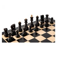 Piese Staunton 5 Zagreb cu Tabla pliabila negru artar - 1