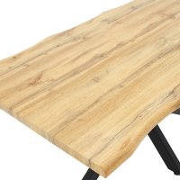 Masa Gilman MDF sonoma - culoare neagra 150x90x75cm - 4