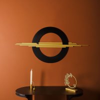 Accesoriu de perete Wallxpert, otel auriu-negru, dimensiuni 98x49 cm - 2
