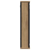 Dulap cu oglinda pentru baie din lemn prelucrat Stejar Artisan - 5