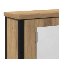 Dulap cu oglinda pentru baie din lemn prelucrat Stejar Artisan - 8