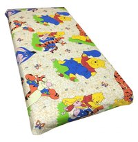 Cearsaf cu elastic roata 120x60 cm Distractie cu Aiurila crem - 1