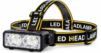 Lanterna de cap LED CB T141 reincarcabila USB senzor de miscare 2 LED - 1