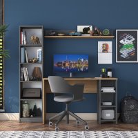 Biroul de studiu HA116, Nuc- Antracit - 1