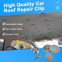 Kit 30 nituri universale tip butoni, capse reparare plafon auto, fixare a panzei cu stifturi, set compatibil - 3