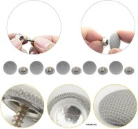 Kit 30 nituri universale tip butoni, capse reparare plafon auto, fixare a panzei cu stifturi, set compatibil - 5