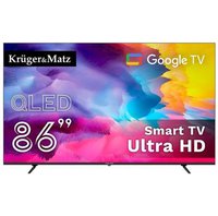 Televizor Kruger&Matz KM0286UHD-G2 QLED Smart TV, 86 inch, Ultra HD 4K, Google TV, Wi-Fi, CI+ - 1