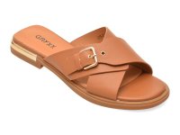 Papuci maro GRYXX JL75 din piele naturala pentru vara - 1