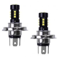 Set 2 Becuri auto H4 15 LED 160W 6000K 9600 lumeni - 1