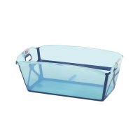 Cadita pliabila Jane Oasis - Siguranta si confort pentru baie, 68 x 42 x 26 cm, Albastra - 1
