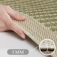 Covor rotund Giza Verde 160x160 cm - 3