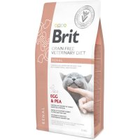 BRIT VD Renal, Ou, dietă veterinară, hrană uscată fără cereale pisici, sistem renal, 5kg - 2