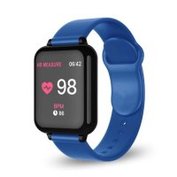 Ceas Smartwatch B57 Techstar®, Waterproof, Fitness Tracker Unisex, Monitorizare Puls, Bluetooth, Albastru - 3