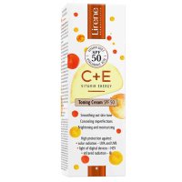 Crema tonica cu pigmenti naturali Lirene Vitamin Energy Pro C + E SPF 50, 30ml - 1