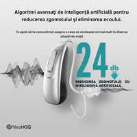 Aparat Auditiv Digital x2 NeoHGS Premium, Sunet Clar, Fara Ecou, Incarcare Rapida, Bluetooth, de Ultima Generatie - 2