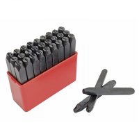 Set poansoane litere Mannesmann 244-05, 5 mm, 26 piese pentru perforat - 1